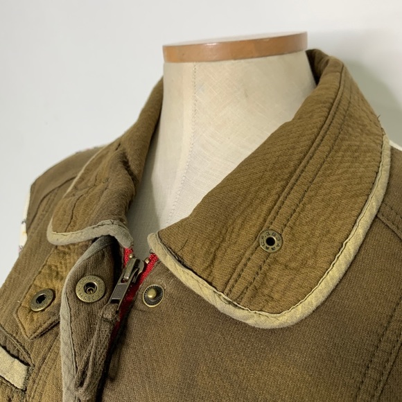 FREE PEOPLE precious cargo green printed jacket - Picture 6 of 11